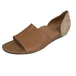 Sava Softwalk Calera Slide Sandals Leather & Suede Womens 39.5 9.5 Tan Shoes